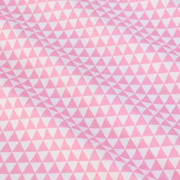 Elegantný 50x160cm 7 Farby, Geometrické Tvary Potlačené Bavlnené Tkaniny Pre DIY šitie Bábika Handričkou posteľná bielizeň satén
