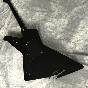 Elektrická Gitara, Vysoký Lesk Black Destroyer S Dual Shake napríklad vibrato Systém, 2020 Hot Predávajúceho, Vlastné Logo a Farby.
