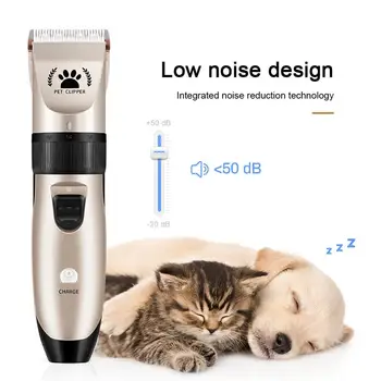 Elektrické Psa Zastrihávač Chĺpkov USB Nabíjanie Pet Hair Clipper Nabíjateľná Low-noise Mačka Ochlpenia Strihanie Vlasov Rezací Stroj