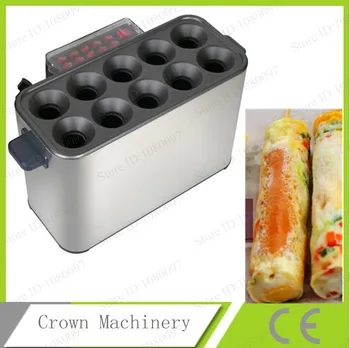 Elektrické typ vajcia snack stroj na výrobu;karbonátok hotdog varenie stroj , egg roll smažiť stroj