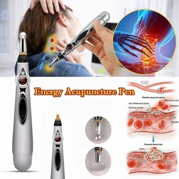 Elektronické Akupunktúrne Pero Acupoint Stimulácia Telo Masážneho Laser Therapy Meridian Energie Pero Bolestiach Nástroj Dropshipping