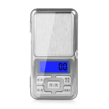 Elektronické Digitálne Vrecku Rozsahu 0,1 g Presnosť Mini Podsvietenie Váhy Pre AB Lepidlo DIY Šperky Výrobu Nástrojov 500g