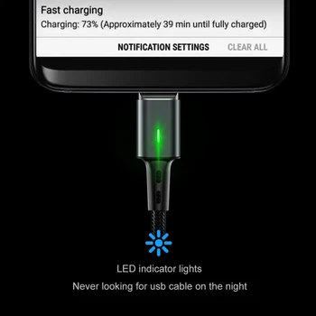 Elough 3 v 1 kábel usb Magnetické Kábel Pre iPhone XS Kábel Samsung Xiao Typ C Microusb Magnetické Nabíjací Kábel 3A Nabíjačky