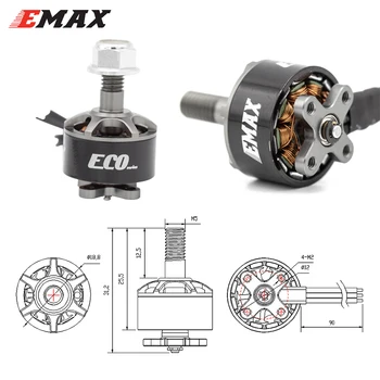 EMAX ECO 1407 2800KV/3300KV/4100KV 2~4S Micro Striedavý Motor Pre FPV Závodné RC Drone