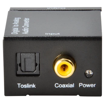 EMK Digitálneho Na Analógový Audio Prevodník Optický Toslink Koaxiálny 2 RCA výstup converter Adaptér Signál na Analógový Audio Prevodník