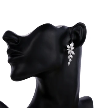 Emmaya Zircons Elegantné Pre Ženy Luster AAA+ Cubic Zirconia Crystal Svadobné Náušnice Pre Svadobné Šperky Strany
