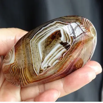 Energetický kameň prírodné achát crystal aura uzdravenie Madagaskar achát valcované drahokam veľkoobchod ako darček 50-60 mm