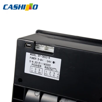 EP-360C 80mm Mini Tepelná Tlačiareň QR kód panel tlačiarne s automatickým fréza(DC24VDC,RS232+USB)