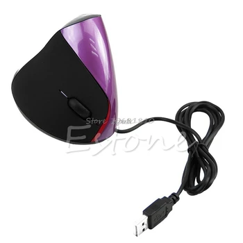 Ergonomický Dizajn USB Vertikálne Optická Myš Zápästie Uzdravenie Pre Počítač PC, Notebook Kvapka loď