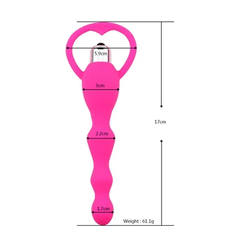 Erotické Silikónové Vibračné Dildo Korálky Análny Vibrátor Zadok Plug Dick Pre Ženy Prostaty Masér Sexuálne Hračky Pre Mužov Dospelých Produkty