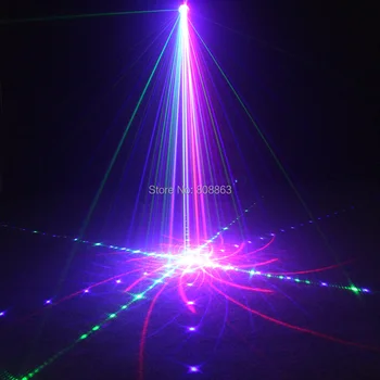 ESHINY Exteriérový Vodotesný IP67 RGB Laser 72 Vzory Projektor House Party Vianočný Strom DJ Wall Garden Krajiny Svetlo T102N8