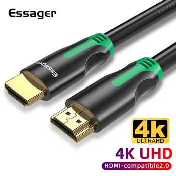 Essager kompatibilný s HDMI Kábel 4K 2.0 kompatibilný s HDMI Samec Adaptér High Speed Kábel Pre TV PS4 60Hz Video Audio Predlžovací Kábel