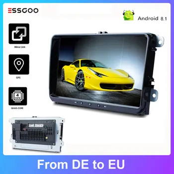 Essgoo 2 din Android 8.1 Rádio Auto Stereo GPS Pre Volkswagen/VW Autoradio Bluetooth Multimediálny Prehrávač Navigáciu Dotykový Displej