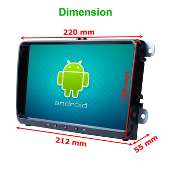 Essgoo 2 din Android 8.1 Rádio Auto Stereo GPS Pre Volkswagen/VW Autoradio Bluetooth Multimediálny Prehrávač Navigáciu Dotykový Displej