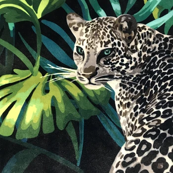 ESSIE DOMOV Tropických Zvierat Vzor Snow Leopard Digitálna Tlač Velvet Vankúš Vankúš Pre Obývacia Izba
