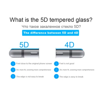 ESVNE 5D Tvrdeného Skla pre iPhone 8 sklo Zaoblené Hrany Úplné Pokrytie iPhone 8 plus Screen Protector Film (3nd Gen 3D 2nd Gen 4D)
