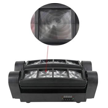 Etapa 8X10W Mini LED Pavúk Svetlo DMX512 LED Pohyblivé Hlavy Svetla RGBW LED Lúč svetla Klubu Dj, Disco, projektor