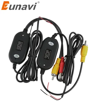 Eunavi 2.4 G Bezdrôtový Vysielač & Prijímač pre Auto Reverse Zozadu Záložný Fotoaparát a Sledovať Parkovanie Pomoci Vozidla CAM
