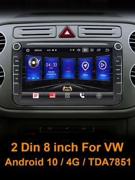 Eunavi 2 Din Android autorádia GPS Auto Multimediálne Pre Volkswagen VW Passat, Polo GOLF, Touran Jetta Tiguan Magotan Sídlo Audio DSP