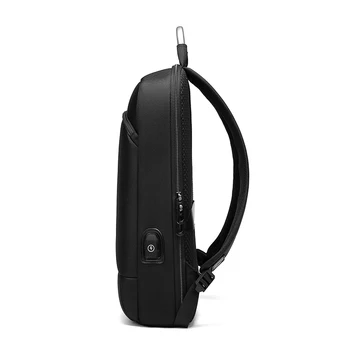 EURCOOL Tenké Business Notebook Backpack15.6-Palcový Úrad Práce pánske Unisex Batoh Black Slim Batoh Super Light Package