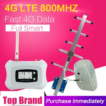 Európa 4G LTE 800 mhz Pásmo 20 Mobilný Telefón Signál 4G FDD LTE ALC 70 db Zisk Celulárnej Zosilňovač Celulárnej Booster Repeater 4G Anténa
