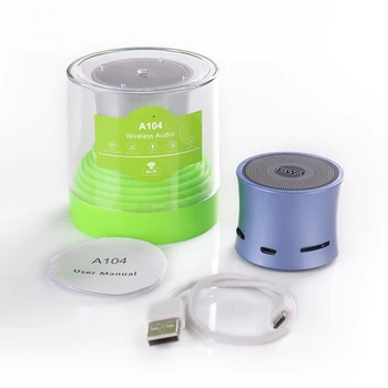 EWa A104 Bluetooth Reproduktorov MP3 Prehrávač, Diaľkové Fotoaparát, Prenosný Reproduktor Kovové USB Vstup, MP3 Prehrávač, multimediálne Stereo reproduktor