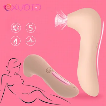 EXVOID Bradavky Bulík Prsia Masáž Sania Vibrátor Orálny Sex Hračky pre Ženy Stimuláciu Klitorisu Silné Vibrácie Dospelých Produkty