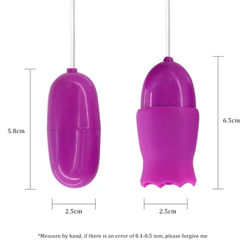 EXVOID Stimulátor Klitorisu USB Napájanie Duálne Vajcia Vibrátor Jazyk Ústne Lízanie Vibrátory Sexuálne Hračky pre Ženy, 12 Rýchlostí, Sex Shop