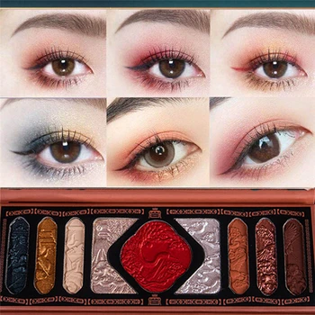 Eyeshadow Palety Pre Ženy, Dievčatá Starovekej Čínskej Phoenix Plastický Eyeshadow Pigment Nastaviť Nepremokavé Očné Tiene Kozmetické Krása