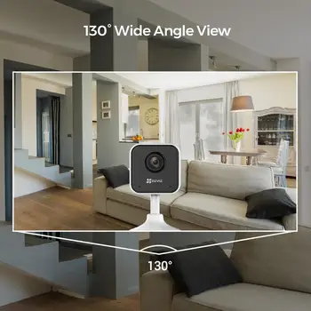 EZVIZ Bezpečnostná Kamera 720p 1080p Krytý WiFi Smart Home Detekcia Pohybu obojsmerné Audio 40ft Nočné Videnie 2.4 GHz C1HC