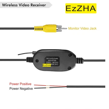 EzZHA Auto parkovacia Kamera Wifi Bezdrôtové Elektroinštalácie Súprava 2,4 GHz DC 12V 24V Vozidla Kamery RCA Video, Bezdrôtový Vysielač/Prijímač