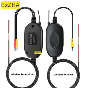 EzZHA Auto parkovacia Kamera Wifi Bezdrôtové Elektroinštalácie Súprava 2,4 GHz DC 12V 24V Vozidla Kamery RCA Video, Bezdrôtový Vysielač/Prijímač