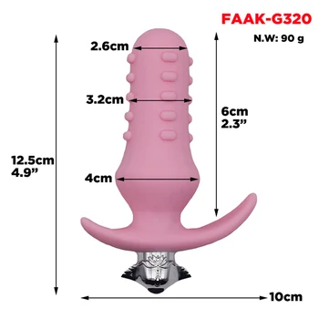 FAAK vibračný análny plug mieste stimulovať sexuálne hračky pre ženy silikónový vibrátor prostaty masturbator análne dildo masáž