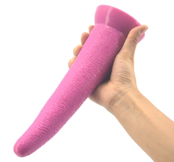 FAAK zakrivené veľké dlhé dildo ox horn dizajn, mäkké silikónové penis drsný povrch análny plug sacie g mieste stimulovať mačička sexuálne hračky