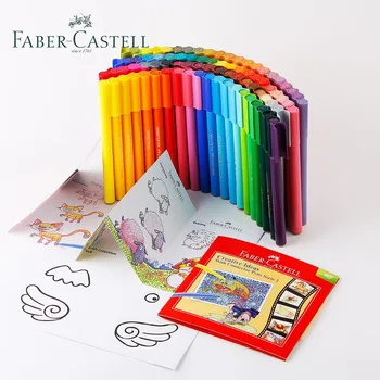 Faber Castell 40 Farieb Umenie Značku Vlákno-tip Akvarel Konektor Pero Balerína, Cínové pole pre Deti Darček, Hrá Maľovanie,Skicovanie
