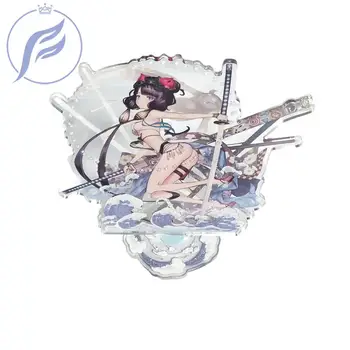FANGQINGMAO 9 cm Prispôsobený Obrázok Komiksu, Anime Postavy Akryl Standee Eco-friendly Transparentné, Jasné Vytlačené Plastový Stojan