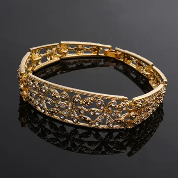 Fani 2018 Dubaj Zlatá Farba Značky Šperky Set Nigérijský Svadobné žena príslušenstvo šperky set Veľkoobchod vyhlásenie šperky set