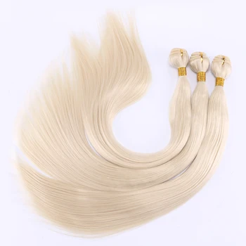 Farba 613 rovné vlasy, tkať dvojitý útok vysokej teplote syntetické vlasy rozšírenie 8-30 palcový vlasy zväzok