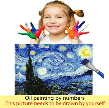 Farebnosť podľa čísel, Claude Monet je obrazy Druhy lekná,dojem,Lotus obrázky farby s farbami urob si sám