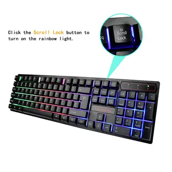 Farebné Svetelné herné klávesnice mechanické ručné plastové panel plávajúce keycap 19 kľúč