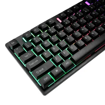 Farebné Svetelné herné klávesnice mechanické ručné plastové panel plávajúce keycap 19 kľúč