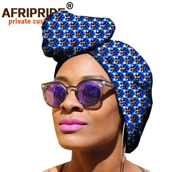 Fashional africký štýl 50 cm*150 cm hlavu zábal pre ženy ankara tlač vysoká kvalita batik bavlna ženy hlavu zábal A18H005