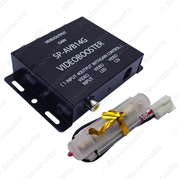 FEELDO 1Pc Auto Auto 1-4 Video Výstup Spliter Zosilňovač Signálu Booster Pre DVD/LCD/TV Monitore #AM4499
