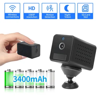 FEISDA 1080P Mini Wifi Fotoaparát Malé Napájaný Nabíjateĺnou Batériou Bezdrôtová Bezpečnostná Kamera Nočného Videnia Cam