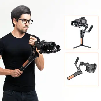 FeiyuTech ÚRADNÝ AK2000S DSLR Fotoaparátu, Stabilizátor Handheld Video Gimbal vhodné pre DSLR Mirrorless Fotoaparátu 2.2 kg užitočné Zaťaženie
