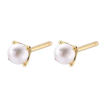 Fengxiaoling Earings Módne Šperky 2020 925 Sterling Silver Mini Náušnice Pre Ženy Striebro Roztomilý Pearl Náušnice Jemné Šperky