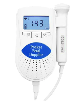 Fetálny Dopplerov Ultrazvuk Dieťa Heartbeat Detector Domov Tehotná Doppler Baby Monitor Srdcovej Frekvencie Vreckové Dopplerovské 2 MHz
