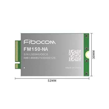 Fibocom 5G modul FM150-NA M. 2 1*1 MIMO UL podpora SA&NSA ENDC FOAT/DFOTA/VoLTE/Audio/eSIM Pre Severnú Ameriku
