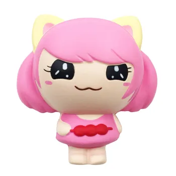 Fidget hračky Squishies Kawaii Pink Baby Girl Pomaly Rastúce Ovocie Voňajúce odbúranie Stresu Hračky pop fidget figet hračky rozmliaždeniu