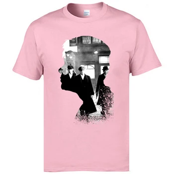 Film Tshirts Peaky Klapky TV Gangster Zbrane Vojny Profil Bavlny O-Krku Zľava Európe T Shirt Jednoduchý Štýl Tlače Tees Muž